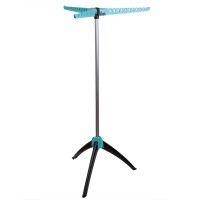 Collapsible Tripod Base Clothes Drying Rack - Blue